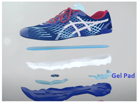 gel pad technology asics for sciatica pain