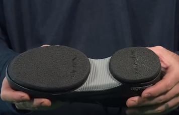 grip pods of curling shoes