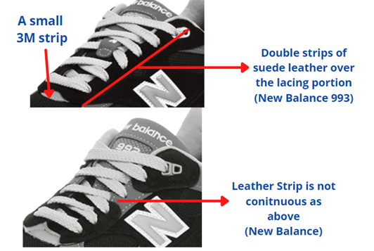 new balance 992 and 993 construction difference