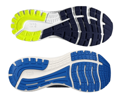 Brooks Glycerin 19 has lesser rubber and grip as compared to Brooks Adrenaline GTS 21